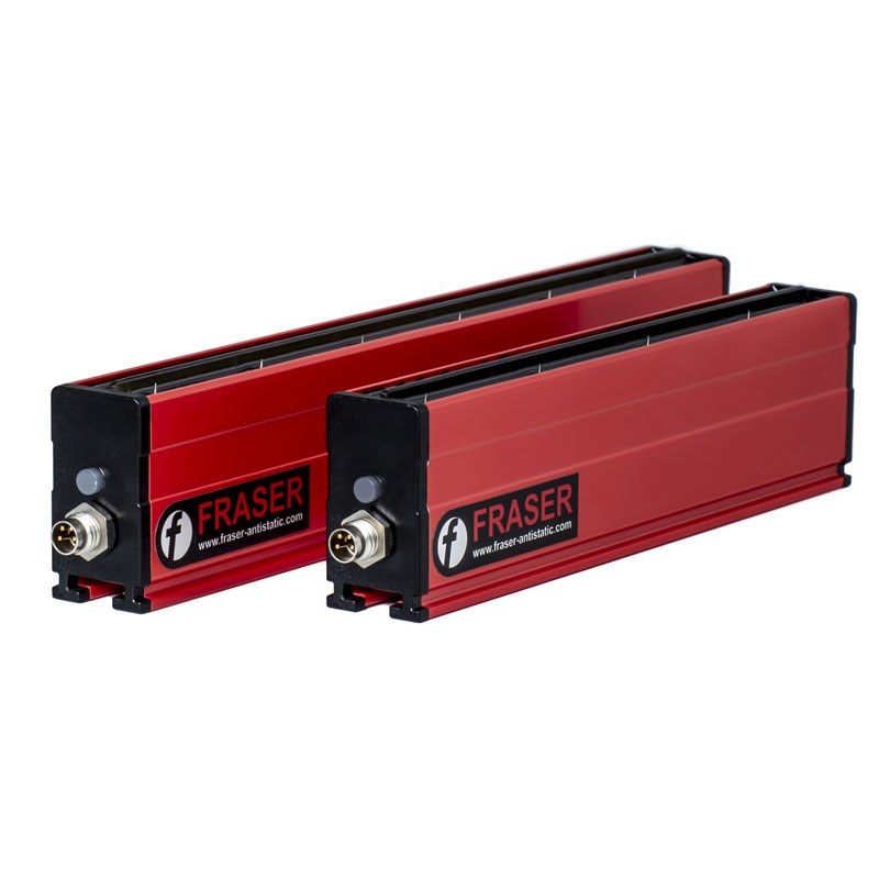 24 V DC static eliminator bars, two lengths with M12 connector